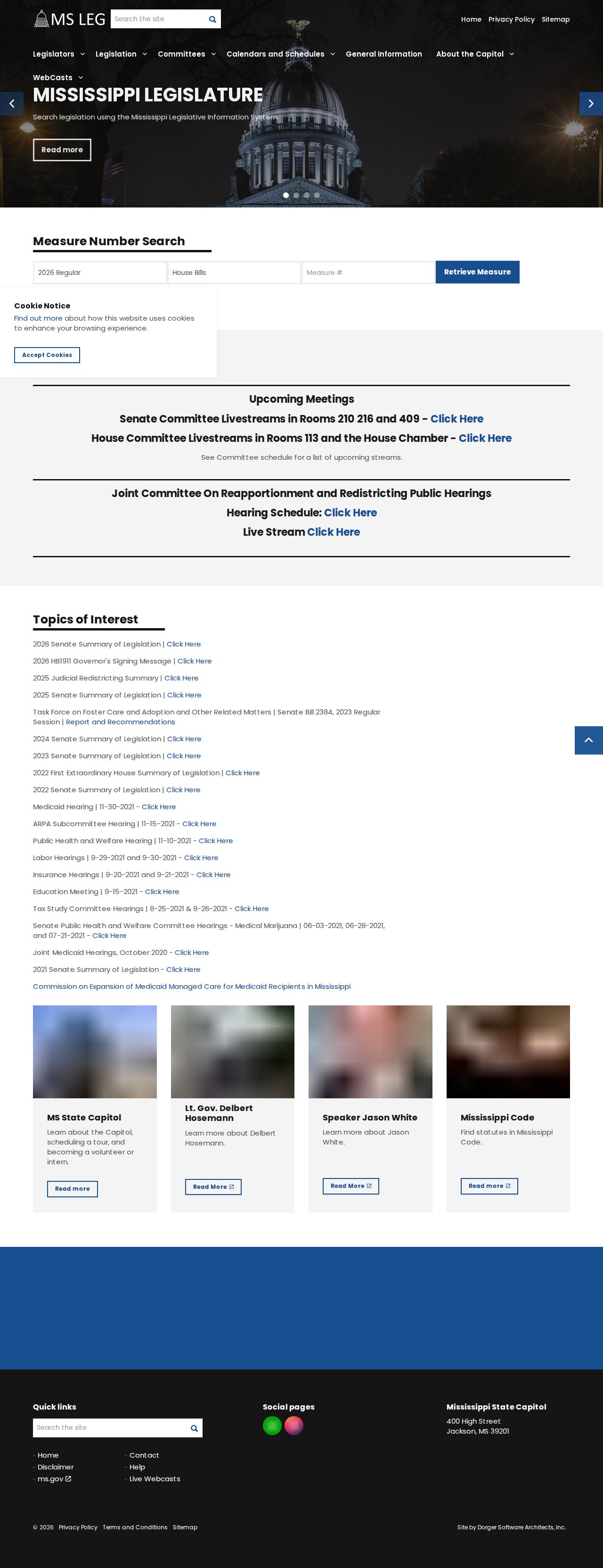 Pontotoc County civil court dockets Mississippi Legislature source gateway