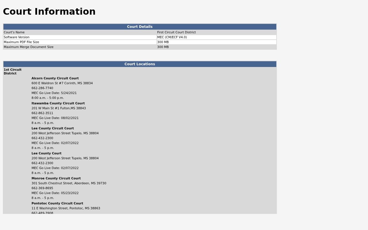 Pontotoc County criminal court dockets First Circuit CourtInfo